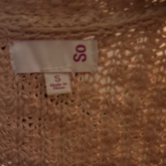 SO Women's Beige Cardigan Sweater - Picture 2 of 3